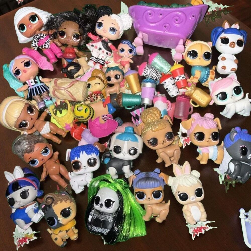 67 PC LOL Surprise Lot: Pets, Dolls, Bottles, &  Accessories